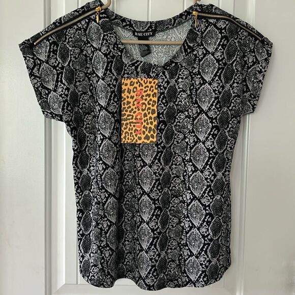 Bae City Snakeskin Print Top - Picture 1 of 6